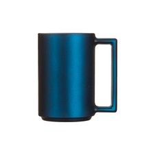 Glazen mok 32 cl petrol blue