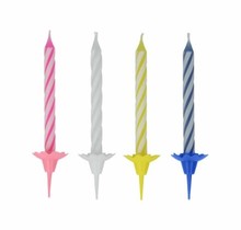 Metaltex Birthday Candles 24 Pieces + 12 Holders