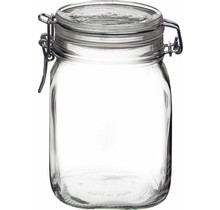 Bormiolli Fido Jar With Clips 1L Square