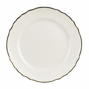 Assiette plate dorée Thun Bernadotte