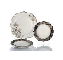 Brilliant Tafelservice – Black Rose – 18-teiliges Set