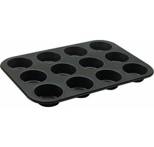 Forme de 12 muffins Zenker noir métallisé