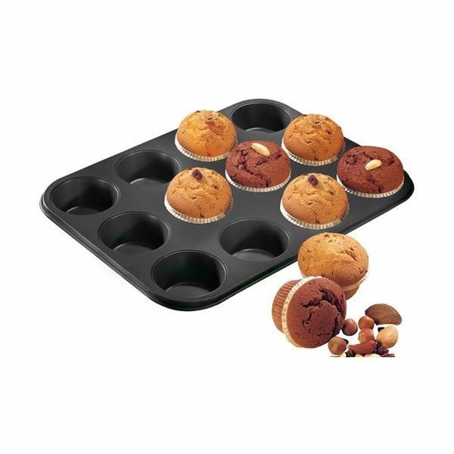 Zenker Schwarz Metallic 12 Muffinform