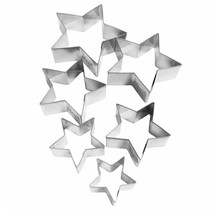 Dr. Oetker 6-piece Star Cookie Cutter Set, Cookie Cutters for Christmas