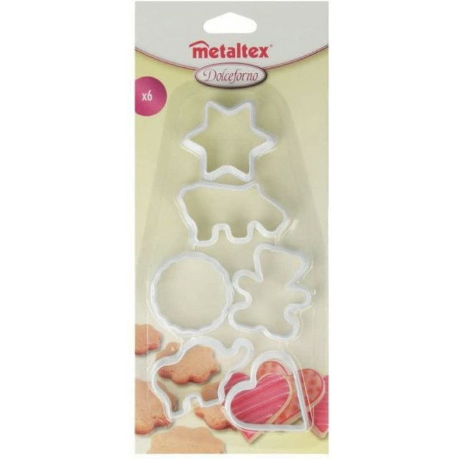 Metaltex Emporte-pièces Polypropylène Blanc 6 pièces