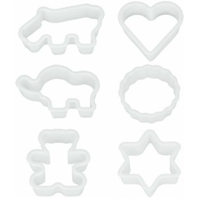 Metaltex Emporte-pièces Polypropylène Blanc 6 pièces