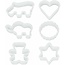 Metaltex Metaltex Cookie Cutters Polypropylene White 6 pieces