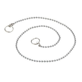 Wenko Chaîne de Lavabo de Bain 2 Anneaux - 50 cm