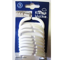 Kleine Wolke Ringe für Duschvorhang – Weiß