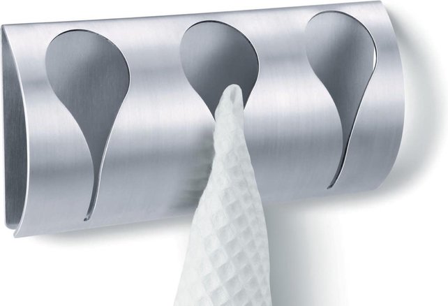 Zack - Genio Towel Clips - Stainless Steel Matt - Self-Adhesive