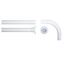 Sealskin Seallux Ensemble de rails de rideau de douche Blanc