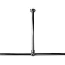 Plafondsteun 60 cm Chroom