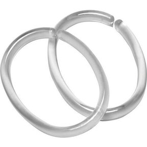 Shower Curtain Rings (12 pieces blister) Transparent