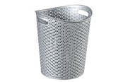 Curver My Style Papierkorb, Aufbewahrungskorb – 12 l – Silber