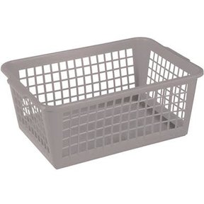 Panier de rangement Basic gris grand