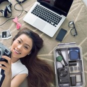 Sunware Q-line Multi Opbergbox mit Inzet – 6L – Transparentes Metall