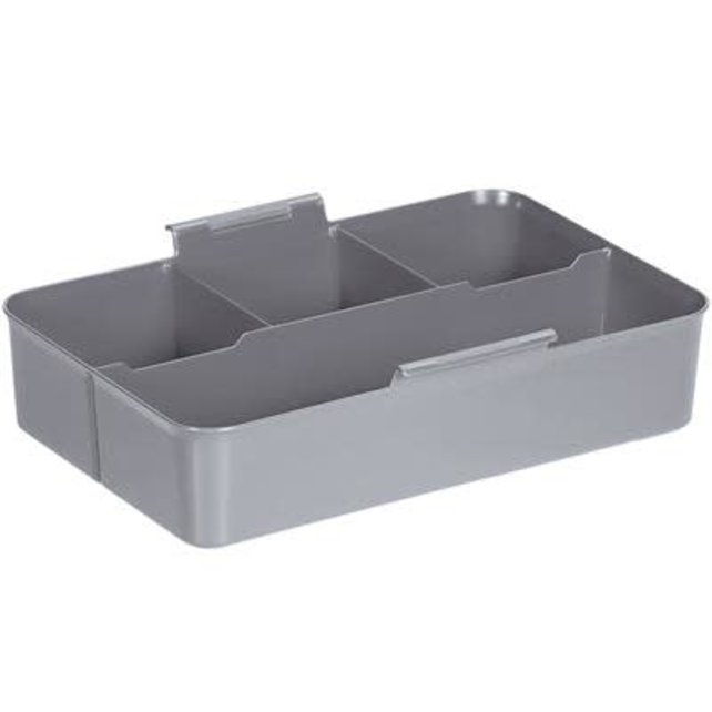 Sunware Q-line Multi Storage Box  With insert - 6L - Transparant Metaal