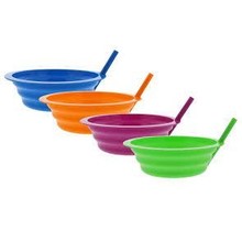 Kinderteller Arrow Sip-A-Bowl mit integriertem Strohhalm – 650 ml