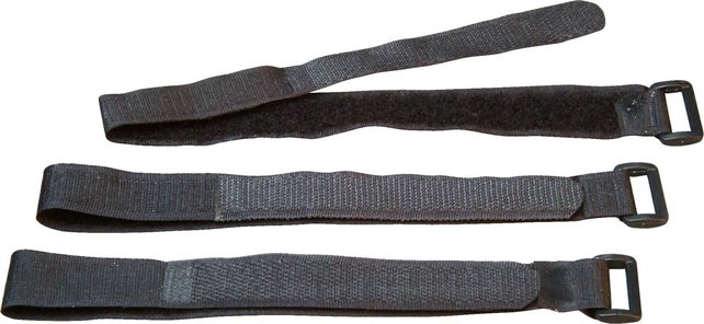 Kabelbinder mit Klettverschluss, 330 x 20 mm, Schwarz