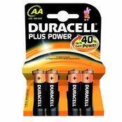 Piles Duracell Plus puissance AA
