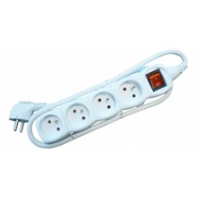 Stekkernlok 4 Kabel 1.5M + Switch