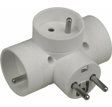 Universal - Domino plug 3-way - Domino plug 3x16A