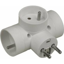 Dominno Three-way Plug 3x16A