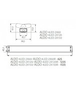 Aldo 4 Leds 2X18W