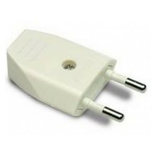 Famatel Stekker Plat Blanc