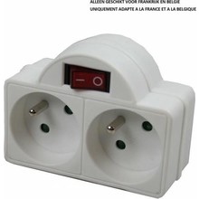 Stoppkontakt Duo A-Pin+Schakelaar