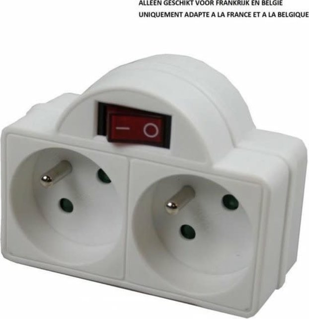 Stoppkontakt Duo A-Pin+Schakelaar