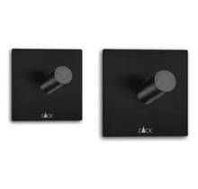 Zack Duplo Towel Hook  Black P2