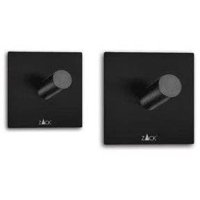 Zack Duplo Towel Hook  Black P2