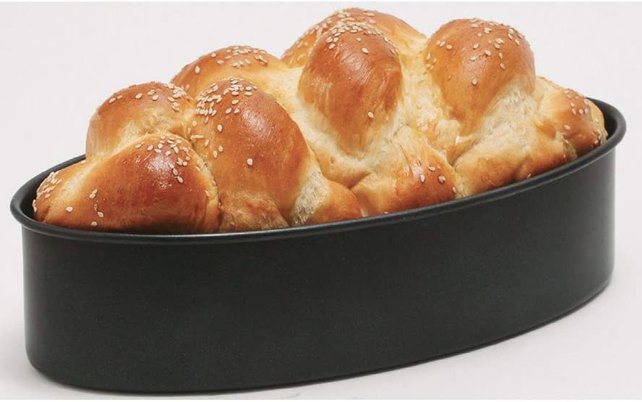 Magic Mill Challah Pan - Oval- Heavy Duty - Non-stick