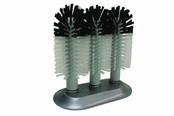 Glasbürste 3 Bürsten + voller Saugnapf