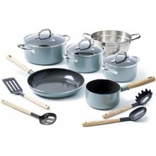 GreenPan Topfset Mayflower 5-teilig + Küchenutensilien