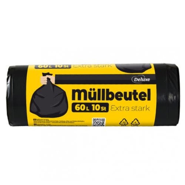 Deluxe Müllbeutel Vuilzakken 60L 10St