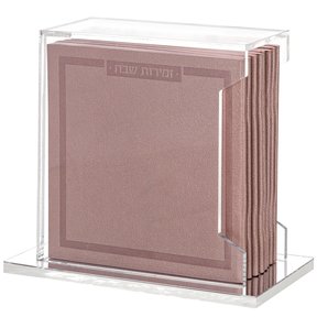 Acrylic Case with 8 Zachte Leren Benchers Blush - Ashkenaz