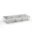 Waterdale Waterdale  Rectangle Sectional, Marble Base, 3 Marble Dip Holders (set of 3)