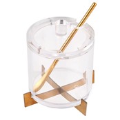 Waterdale Miel Plat Métal Lucite Or