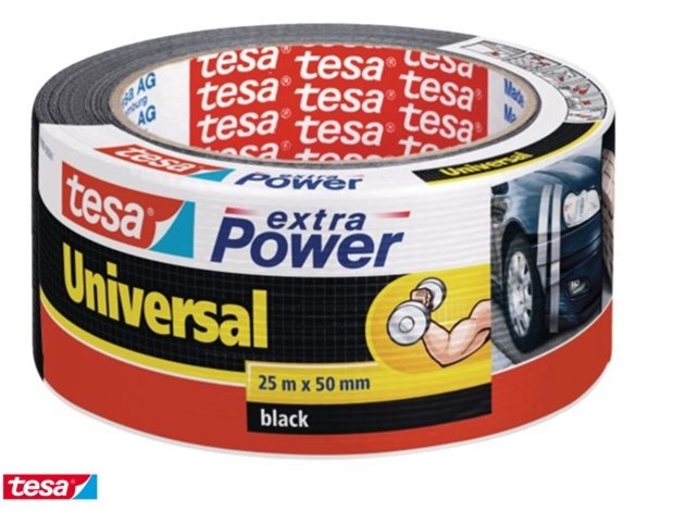 Tesa Universal Tape 56388 Extra Power Black 25 m x 50 mm