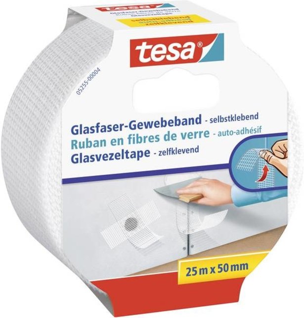 Tesa Glasvezeltape 25M