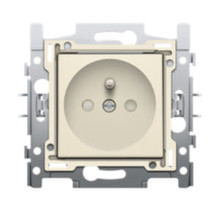 Niko Socket outlet with pin earthing - Cream - Standard model 28.5mm screw terminals - 100-66600