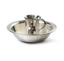 Ensemble de tasses de lavage à la main avec bol en émail plaqué argent