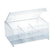 Lillian Acrylic 6 Compartment Tea Holder