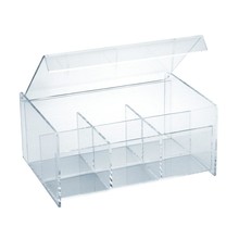 Lillian Acrylic 6 Compartment Tea Holder
