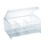 Kingzak Lillian Acrylic 6 Compartment Tea Holder