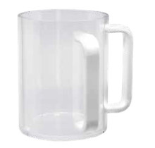 Kingzak Clear Wash Cup - White Handles