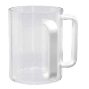 Kingzak Clear Wash Cup – Weiße Griffe