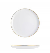 Mesapozelan Wit Elegante Bord met Gouden Rand Ø19cm